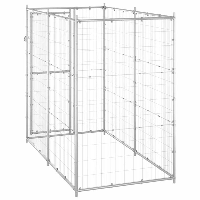 Padoc pentru câini de exterior 110x220x180 cm oțel zincat - WALTI WALTI