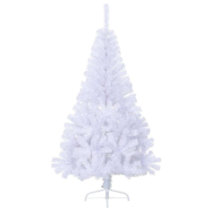 Jumătate pom Crăciun artificial cu suport, alb, 150 cm, PVC WALTI