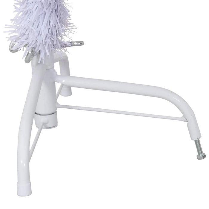 Jumătate pom Crăciun artificial cu suport, alb, 150 cm, PVC WALTI