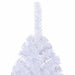 Brad de Crăciun artificial jumătate, suport, alb, 210 cm, PVC - WALTI WALTI