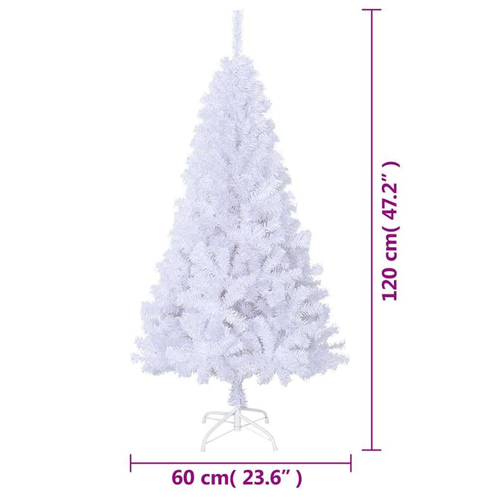 Brad de Crăciun artificial cu ramuri groase, alb, 120 cm, PVC - WALTI WALTI