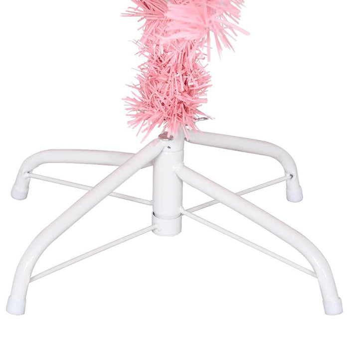 Brad de Crăciun artificial cu suport, roz, 120 cm, PVC - WALTI WALTI
