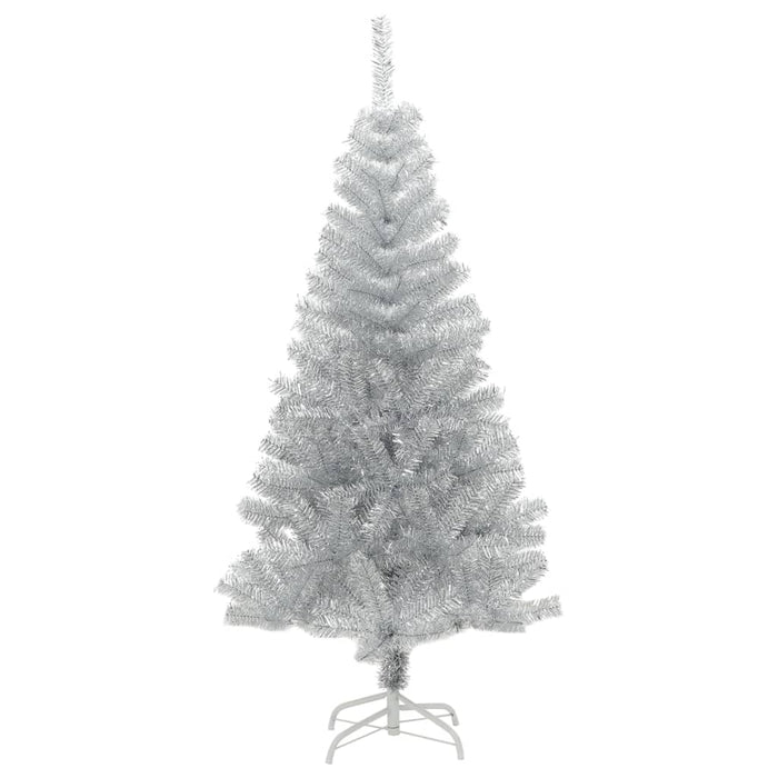 Pom de Crăciun artificial cu suport, argintiu, 120 cm PET - WALTI WALTI