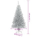Pom de Crăciun artificial cu suport, argintiu, 120 cm PET - WALTI WALTI
