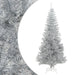Pom de Crăciun artificial cu suport, argintiu, 240 cm, PET - WALTI WALTI