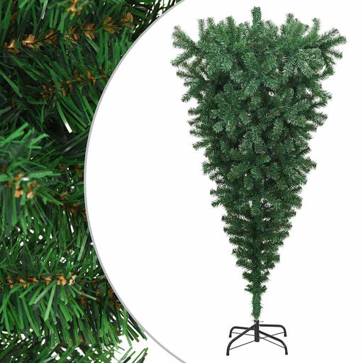 Pom de Crăciun artificial inversat, cu suport, verde, 210 cm - WALTI WALTI