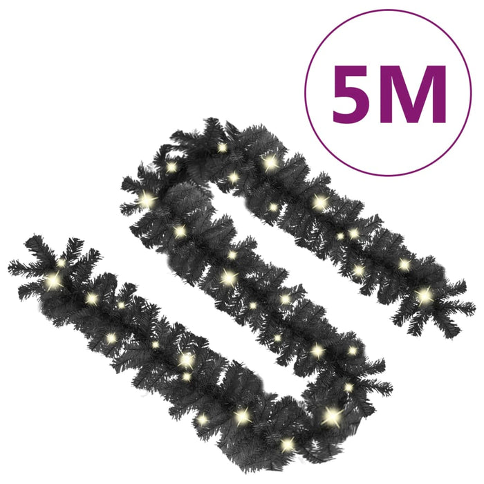 Ghirlandă de Crăciun cu lumini LED, negru, 5 m - WALTI WALTI