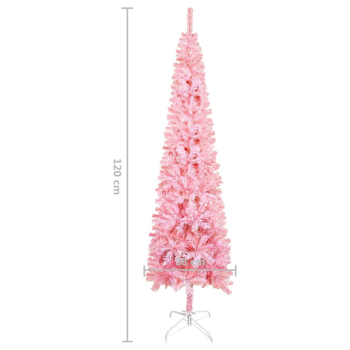 Brad de Crăciun artificial subțire, roz, 120 cm WALTI