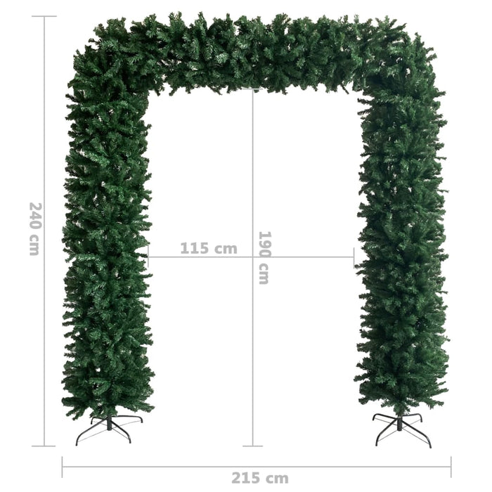 Arcadă pom de Crăciun, verde, 240 cm - WALTI WALTI