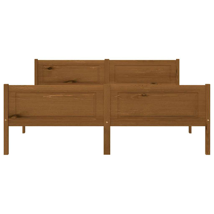 Cadru de pat, maro miere, 160x200 cm, lemn masiv de pin - WALTI WALTI