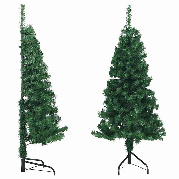 Brad de Crăciun artificial de colț, verde, 150 cm, PVC WALTI