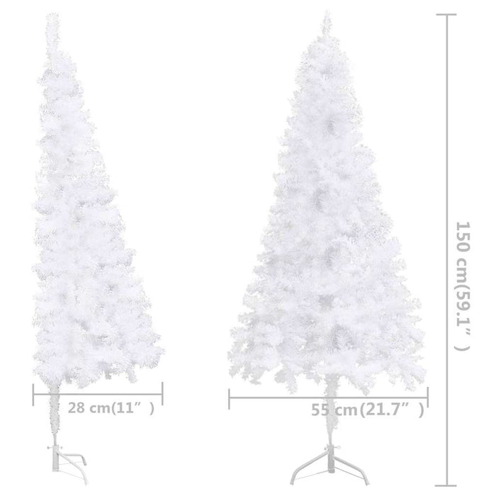 Brazi de Craciun artificiali PVC, Steel White WALTI