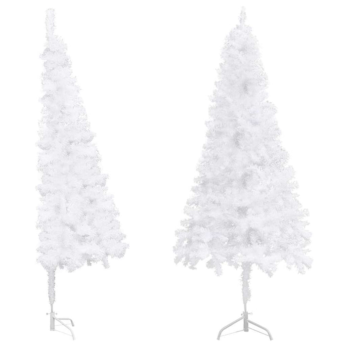 Brad de Crăciun artificial, de colț, alb, 180 cm, PVC WALTI