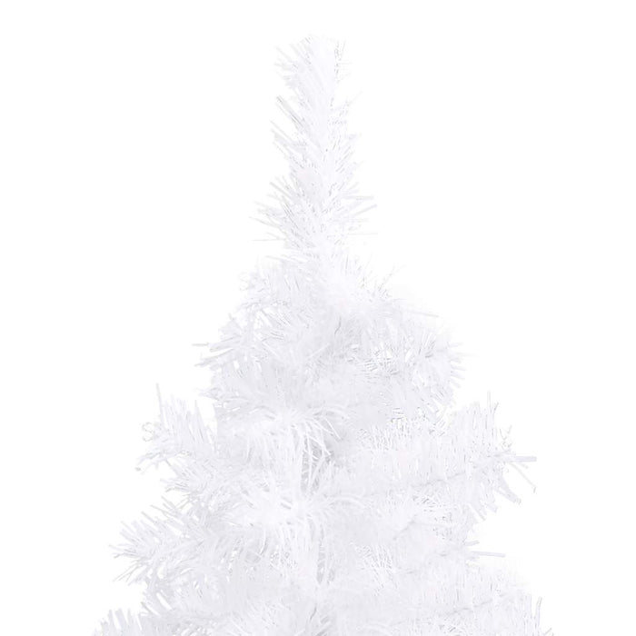 Brad de Crăciun artificial, de colț, alb, 180 cm, PVC WALTI