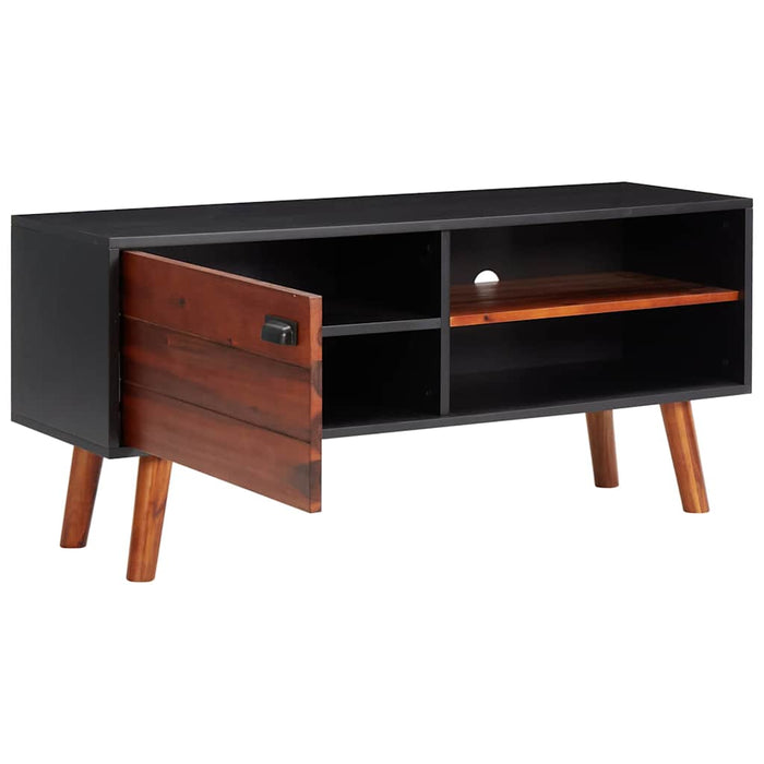 Comodă TV, 110x35x50 cm, lemn masiv de acacia și MDF WALTI
