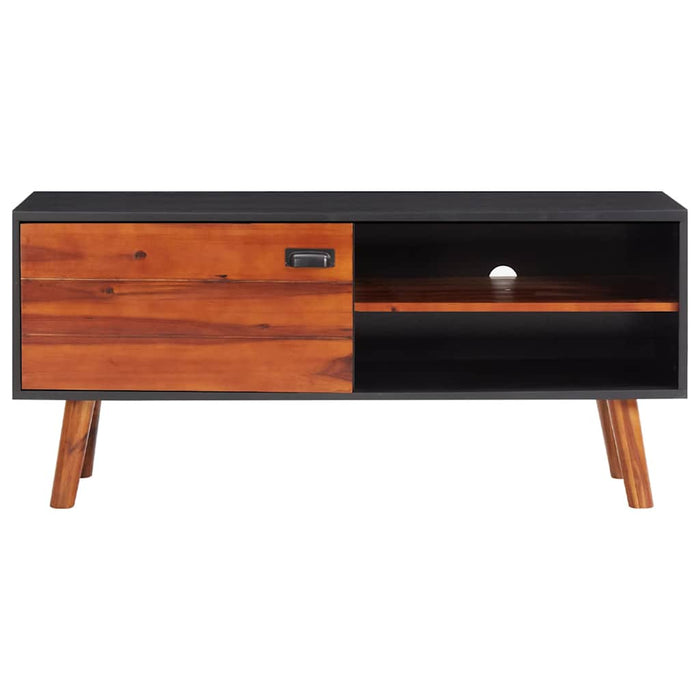 Comodă TV, 110x35x50 cm, lemn masiv de acacia și MDF WALTI