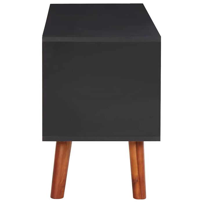 Comodă TV, 110x35x50 cm, lemn masiv de acacia și MDF WALTI