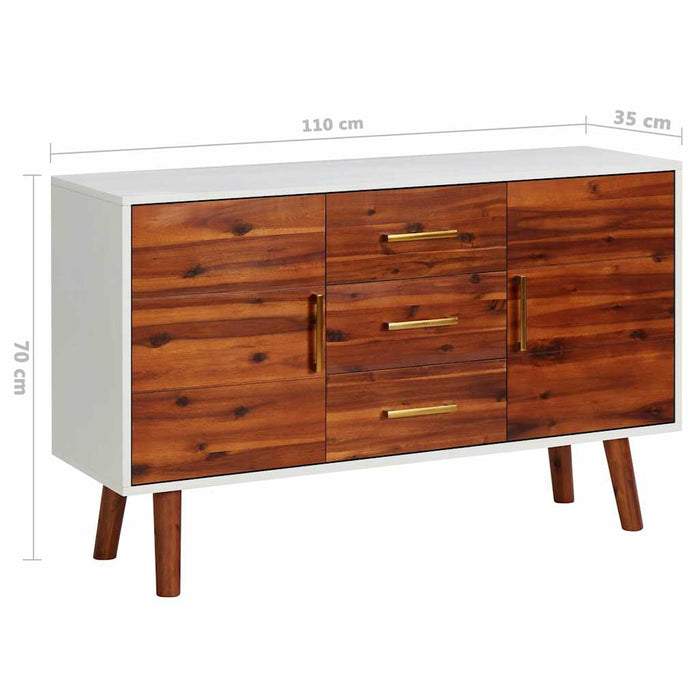 Servantă, 110x35x70 cm, lemn masiv de acacia și MDF WALTI