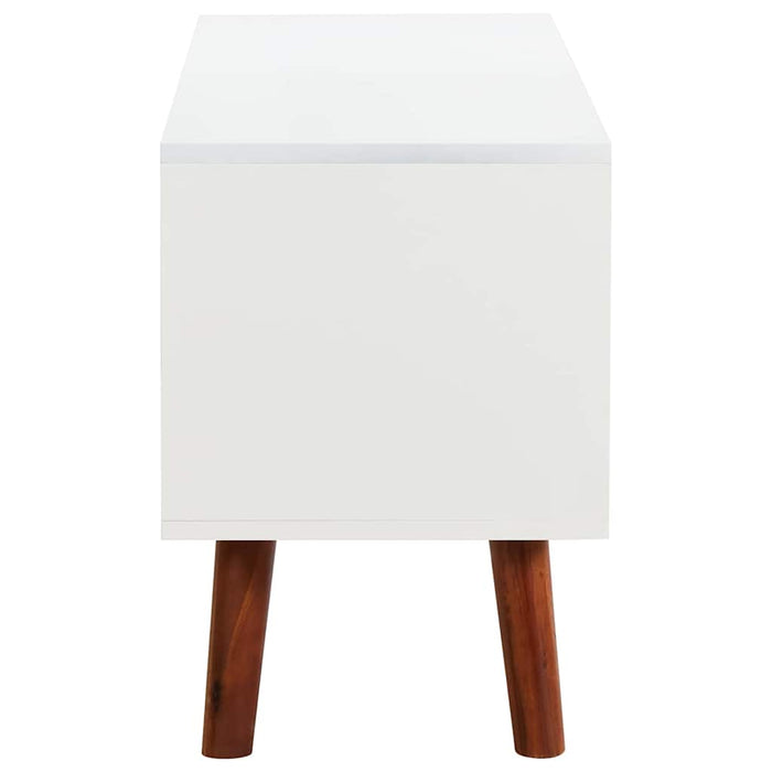 Comodă TV, 110x35x50 cm, lemn masiv de acacia și MDF WALTI