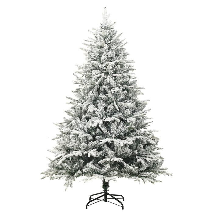 Brad de Crăciun artificial cu zăpadă, verde, 210 cm, PVC & PE - WALTI WALTI