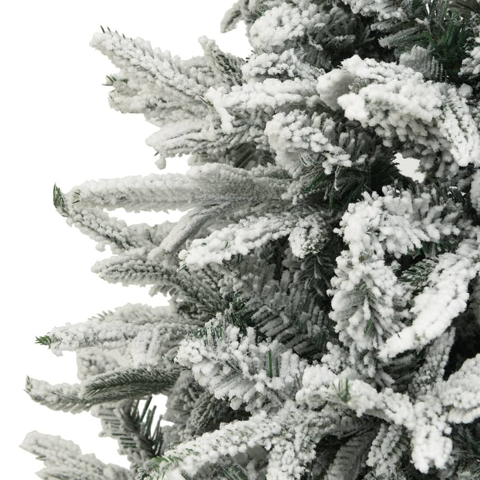 Brad de Crăciun artificial cu zăpadă, verde, 210 cm, PVC & PE - WALTI WALTI