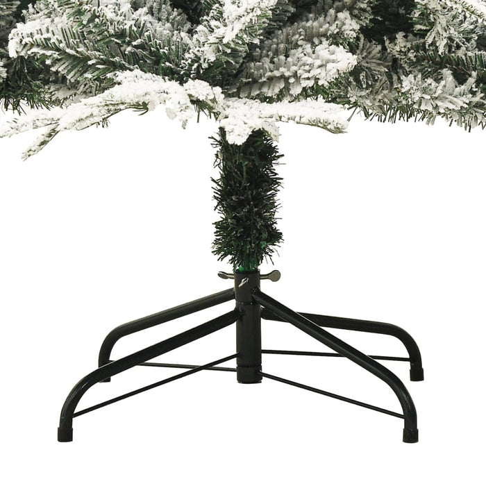 Brad de Crăciun artificial cu zăpadă, verde, 210 cm, PVC & PE - WALTI WALTI
