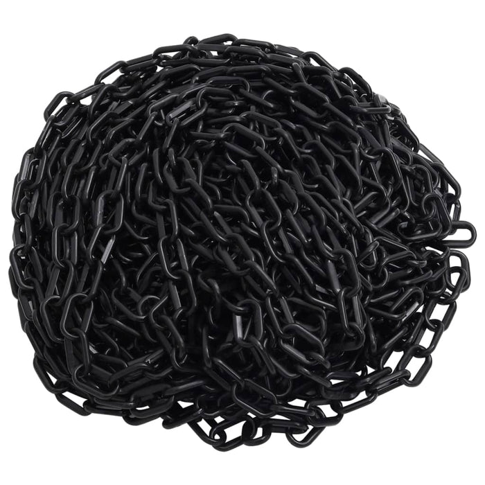 Lanț de avertizare, negru, 30 m, Ø4 mm, plastic - WALTI WALTI