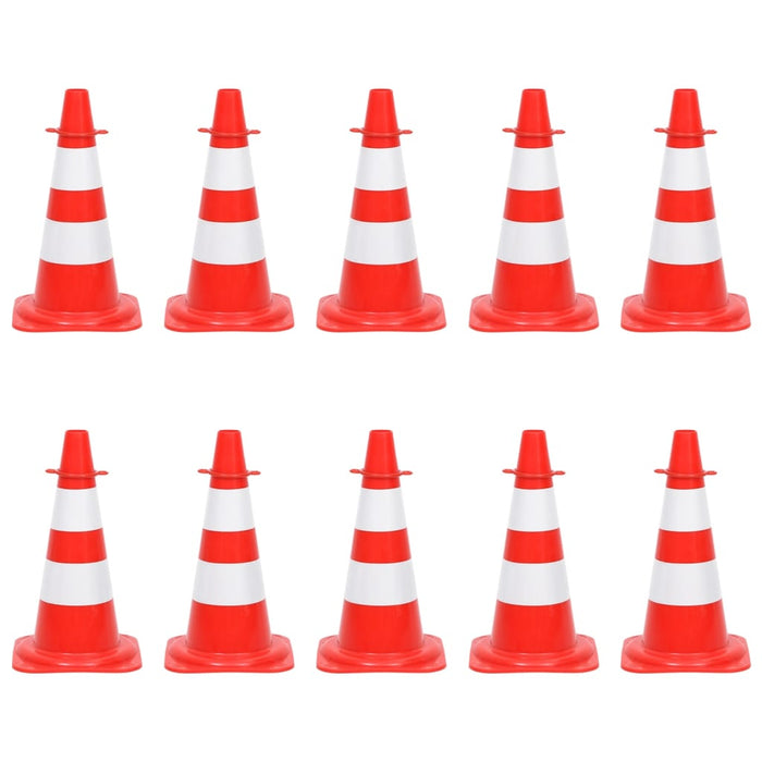 Set de lanț și con, lanț 10 m, roșu și alb - WALTI WALTI