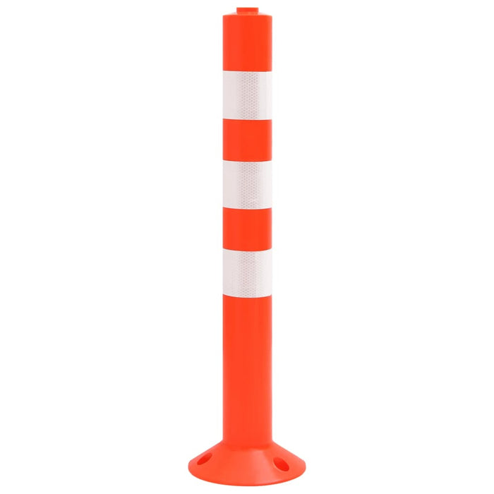 Bornă de control trafic cu lanţ, 4 buc., 75 cm, PE WALTI