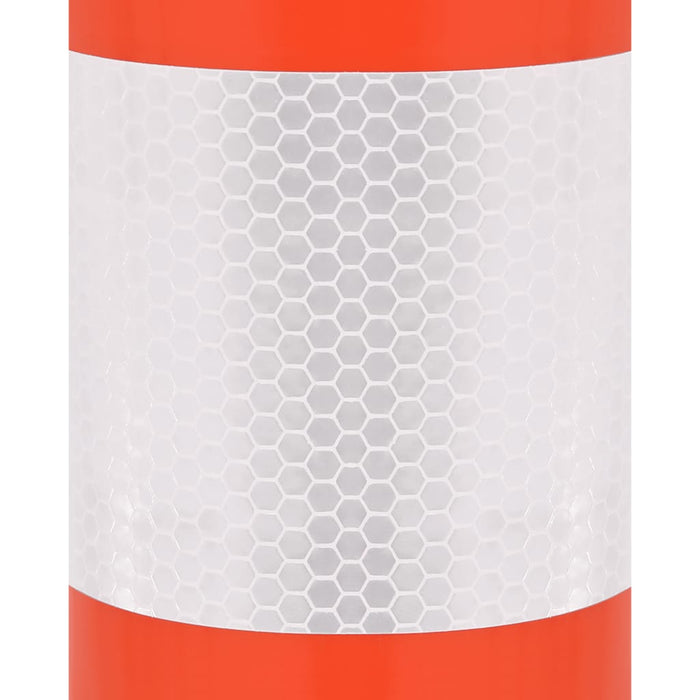 Bornă de control trafic cu lanţ, 10 buc., 75 cm, PE - WALTI WALTI