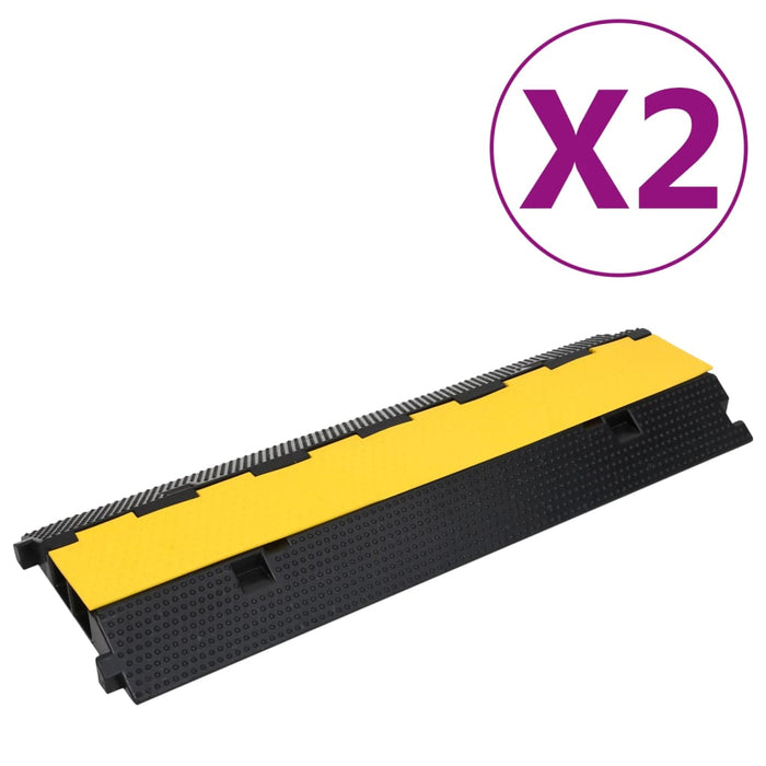 Rampe de protecție cabluri, 2 canale, 2 buc., 100 cm, cauciuc - WALTI WALTI