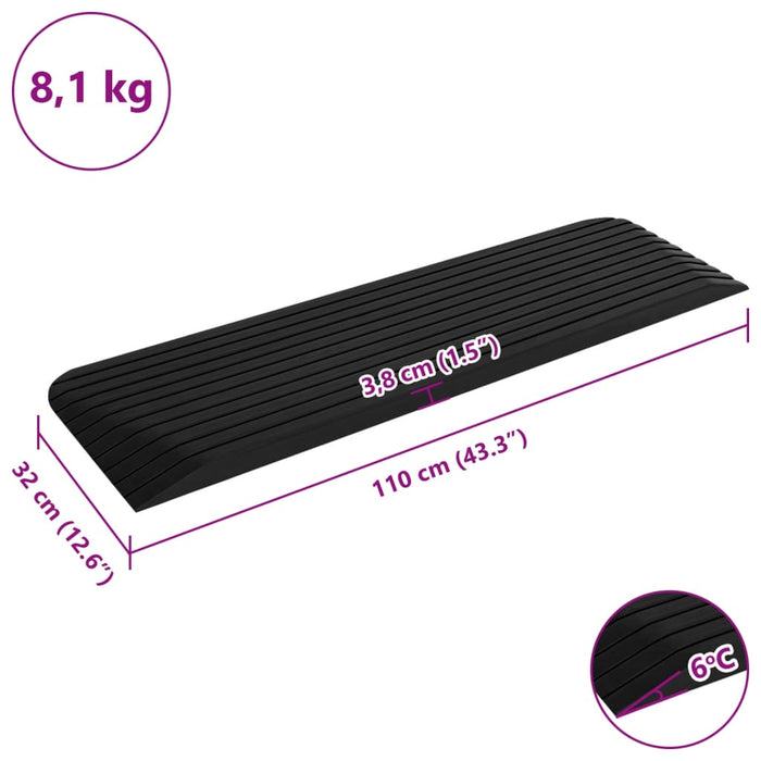 Rampe tip prag, 110x32x3,8 cm, cauciuc - WALTI WALTI