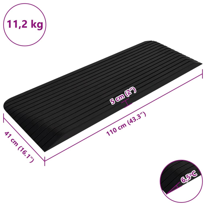 Rampe tip prag, 110x41x5 cm, cauciuc - WALTI WALTI
