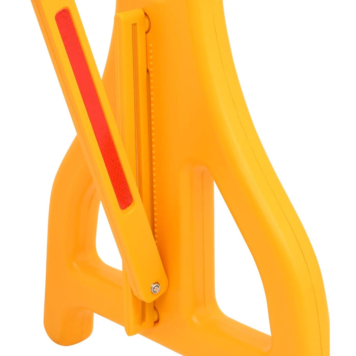 Bariera de trafic pliabilă, galben și negru, 250x38x96 cm - WALTI WALTI