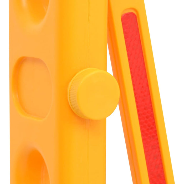 Bariera de trafic pliabilă, galben și negru, 250x38x96 cm - WALTI WALTI