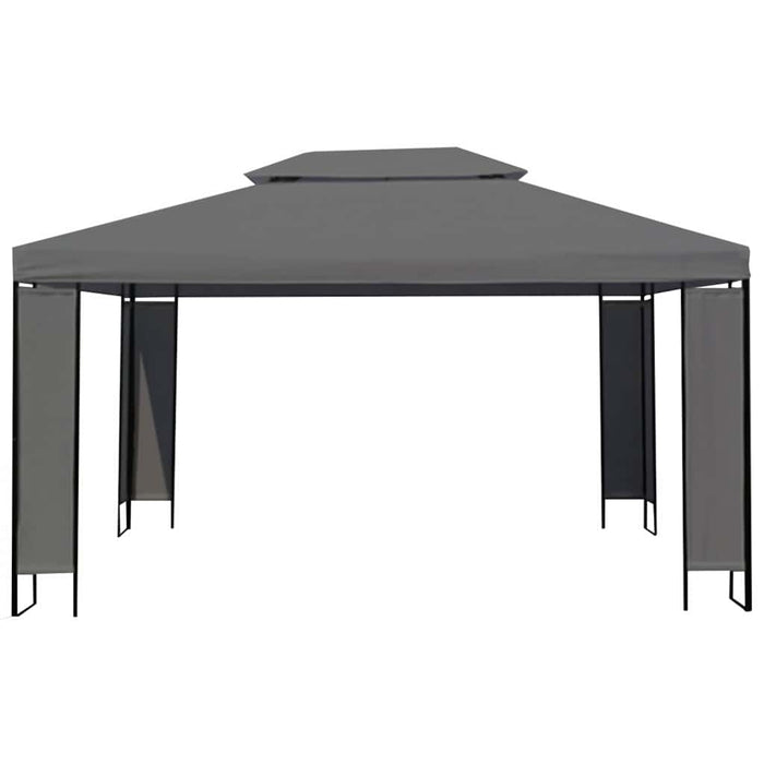 Pavilion cu șir de lumini LED, antracit, 3x4 m WALTI