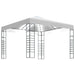 Pavilion de grădină cu șiruri de lumini LED, alb, 3x3 m - WALTI WALTI