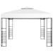 Pavilion de grădină cu șiruri de lumini LED, alb, 3x3 m - WALTI WALTI