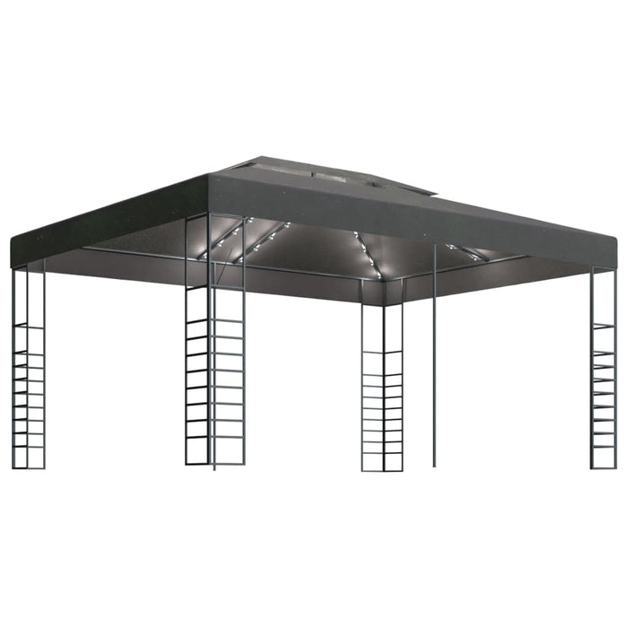 Pavilion cu șir de lumini LED, antracit, 3x4 m - WALTI WALTI