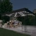 Pavilion cu șir de lumini LED, antracit, 3x4 m - WALTI WALTI