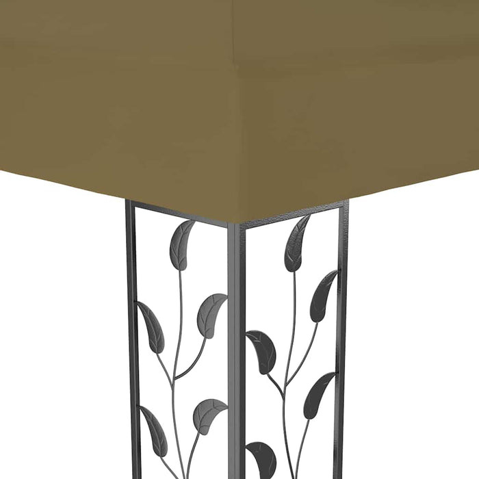 Pavilion cu acoperiș dublu & lumini LED, gri taupe, 3x4m - WALTI WALTI