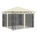 Pavilion cu plasă anti-țânțari & lumini LED crem 3x3x2,73m - WALTI WALTI