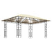 Pavilion cu plasă anti-țânțari & lumini LED crem 4x3x2,73m - WALTI WALTI