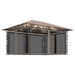 Pavilion cu plasă anti-țânțari&lumini LED,gri taupe, 4x3x2,73 m - WALTI WALTI