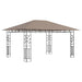Pavilion cu plasă anti-țânțari&lumini LED,gri taupe, 4x3x2,73 m - WALTI WALTI