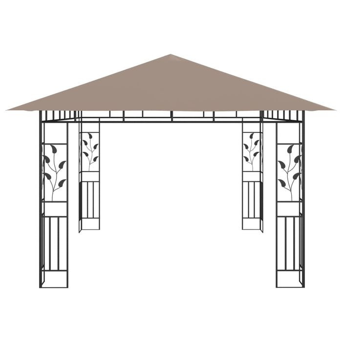 Pavilion cu plasă anti-țânțari&lumini LED,gri taupe, 4x3x2,73 m - WALTI WALTI