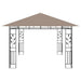 Pavilion cu plasă anti-țânțari&lumini LED,gri taupe, 4x3x2,73 m - WALTI WALTI
