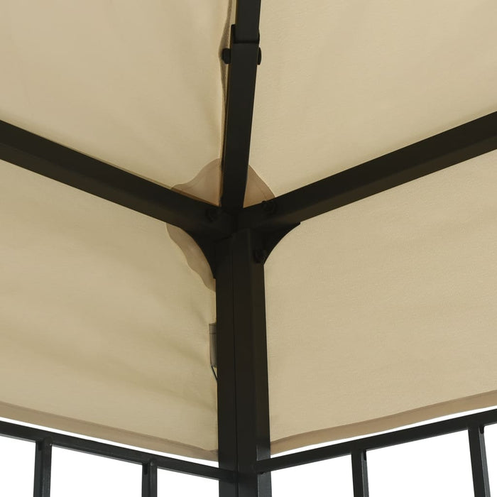 Pavilion cu șir de lumini LED, crem, 3x4 m WALTI