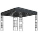 Pavilion cu șir de lumini LED, antracit, 3x3 m - WALTI WALTI