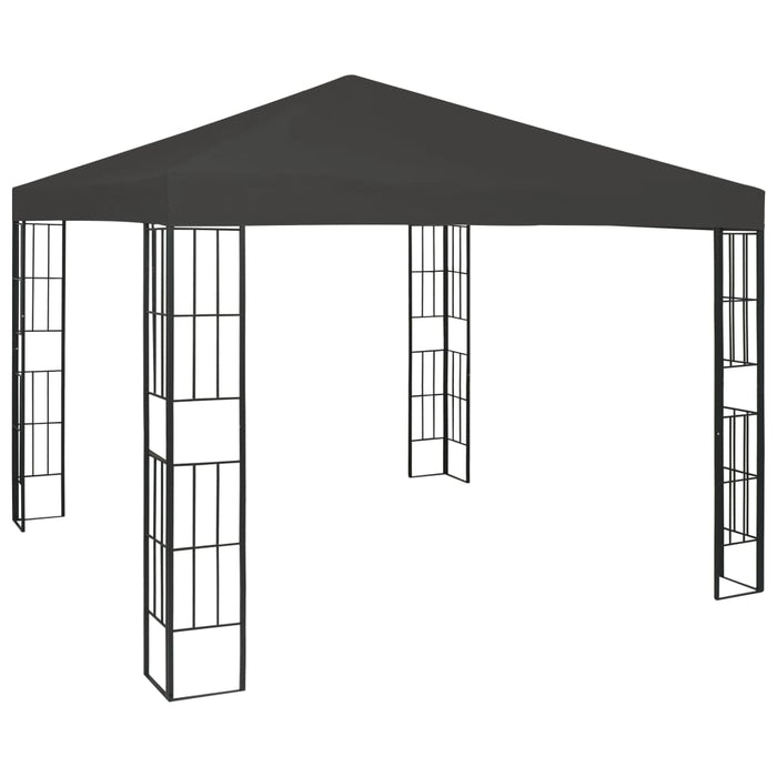 Pavilion cu șir de lumini LED, antracit, 3x3 m - WALTI WALTI
